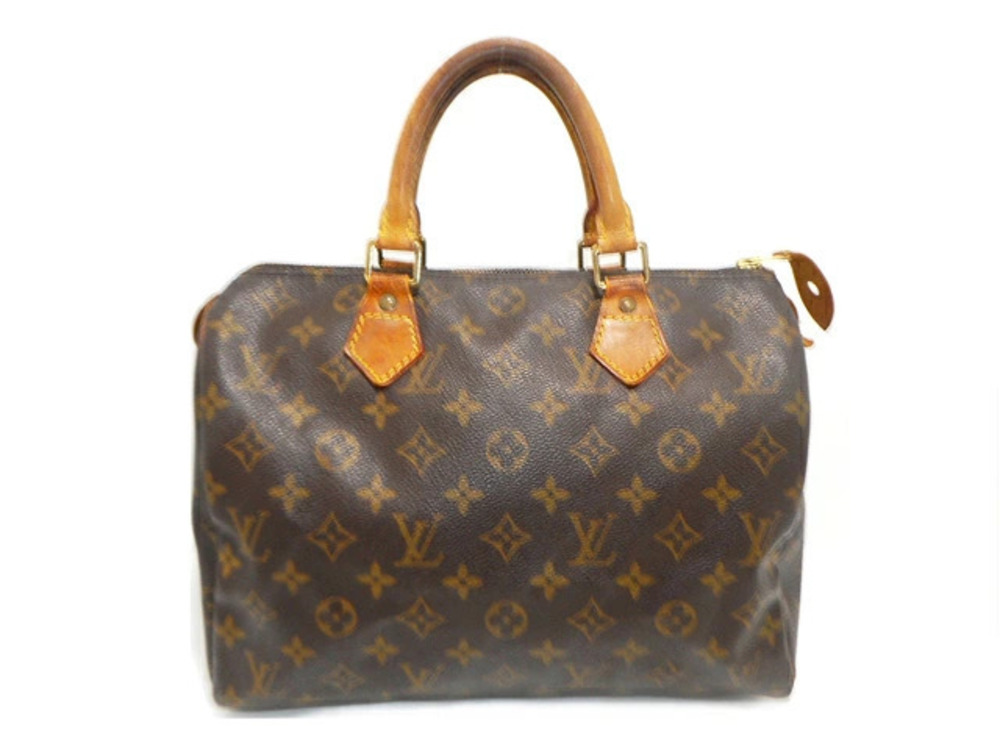 LOUIS VUITTON Monogram Speedy brown Handbag